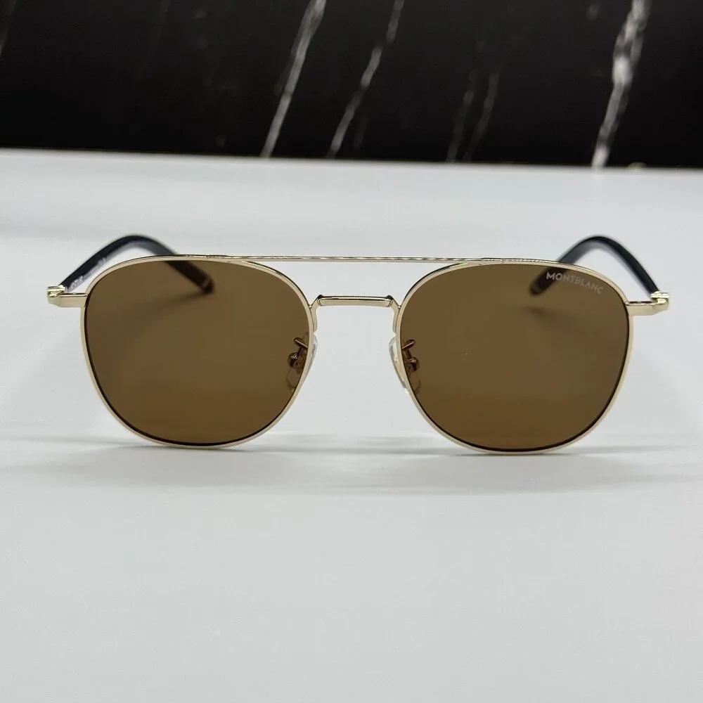 NEW MONTBLANC SUNGLASSES MEN BLACK BROWN EYEWEAR MONTBLANC MB0271S 004